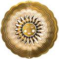 Next Innovations Medium Sun Face Antique Gold Wind Spinner 101404022-GOLD